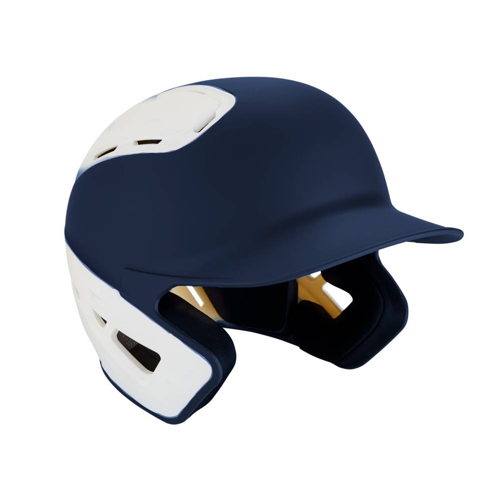 Mizuno B6 Baseball Batting - Erkek Kask - Lacivert/Beyaz Türkiye (KGPAZU-175)